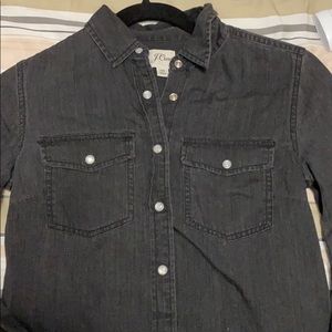 JCREW fitted utility shirt.